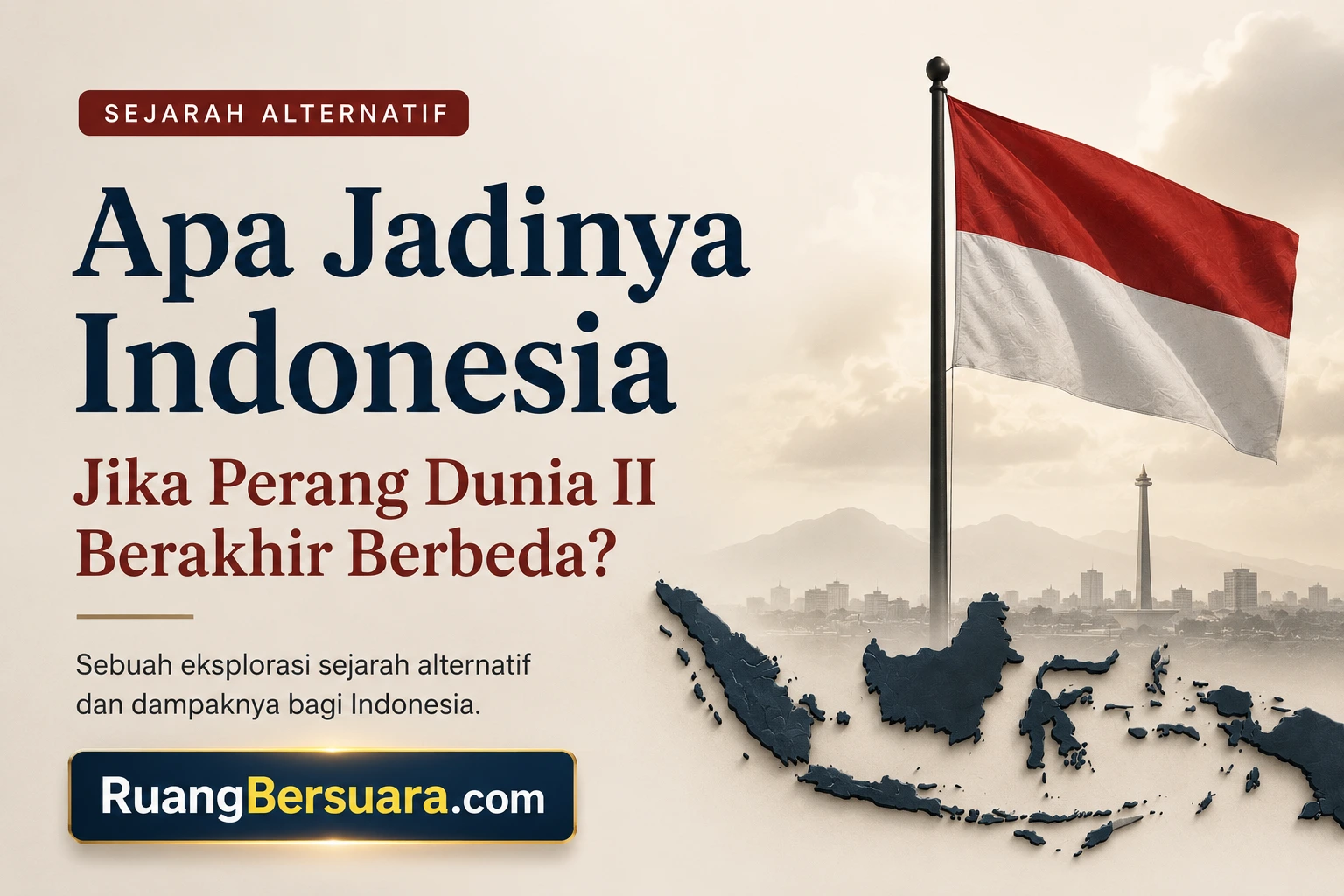 Indonesia mungkin tak pernah merdeka jika perang dunia ii berakhir berbeda