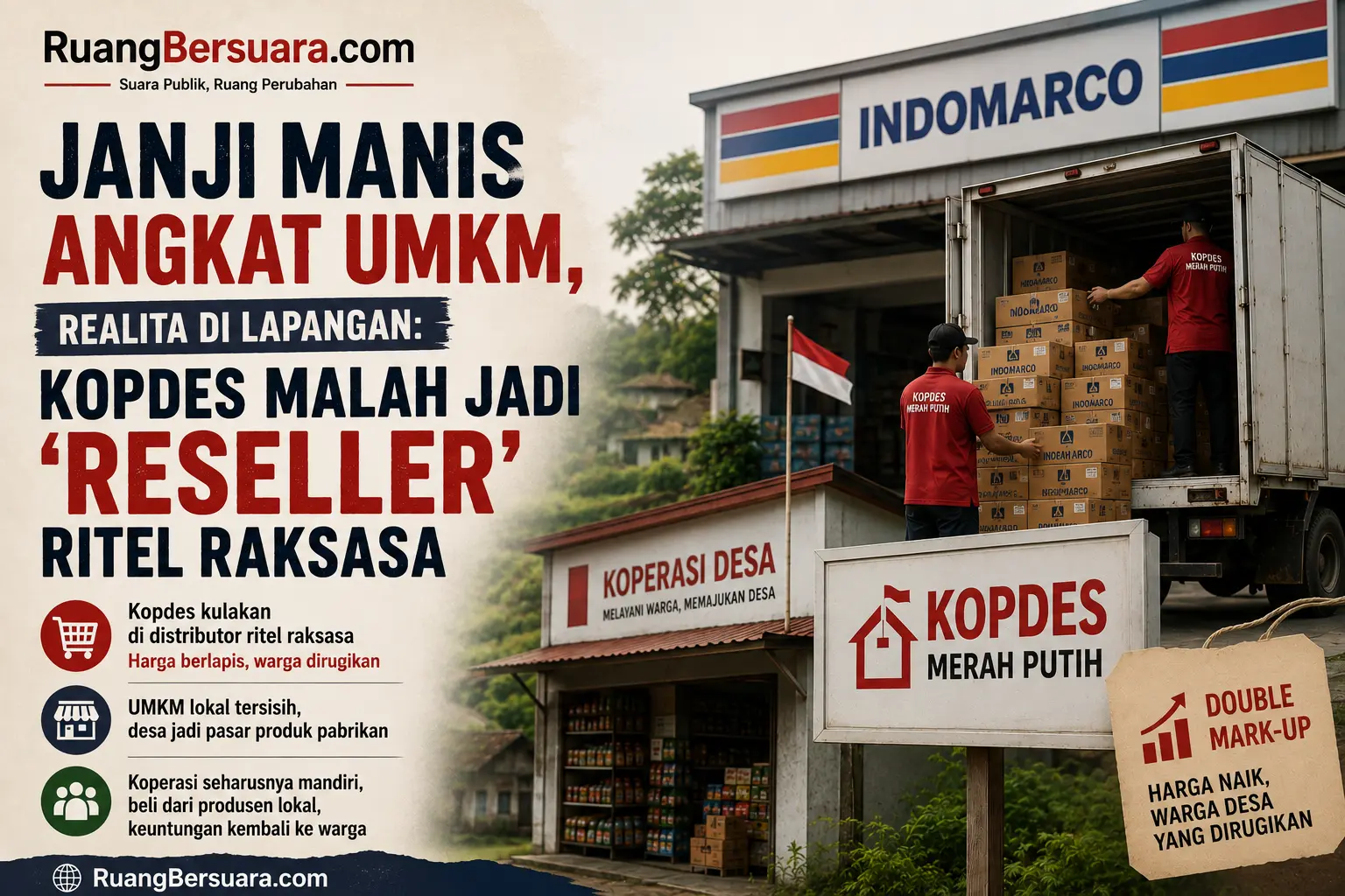 Kopdes merah putih jadi reseller ritel raksasa